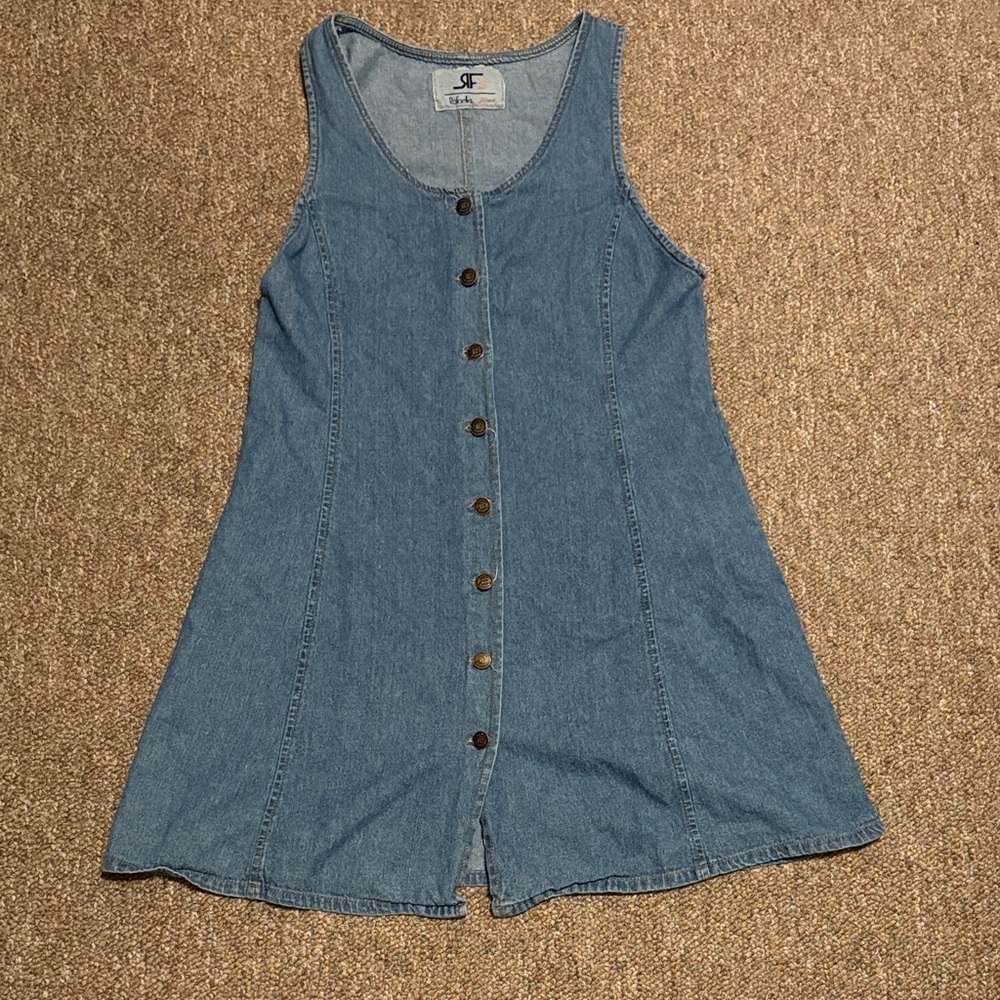 Rafaella Vintage Denim Button-Up Mini Dress